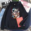 Худи Demon Slayer Харадзюку Аниме Забавный Креативный Дыхание Зверя Иноске Графический Ульззанг Винтажный 90-х Свитшот с Длинным Рукавом