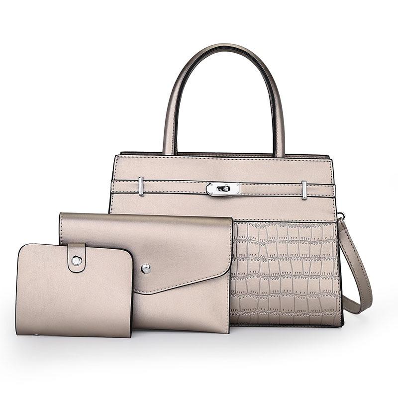 Женская сумка новый каменный узор многокомпонентный набор женская сумка через плечо через плечо портативная сумка для матери и ребенка