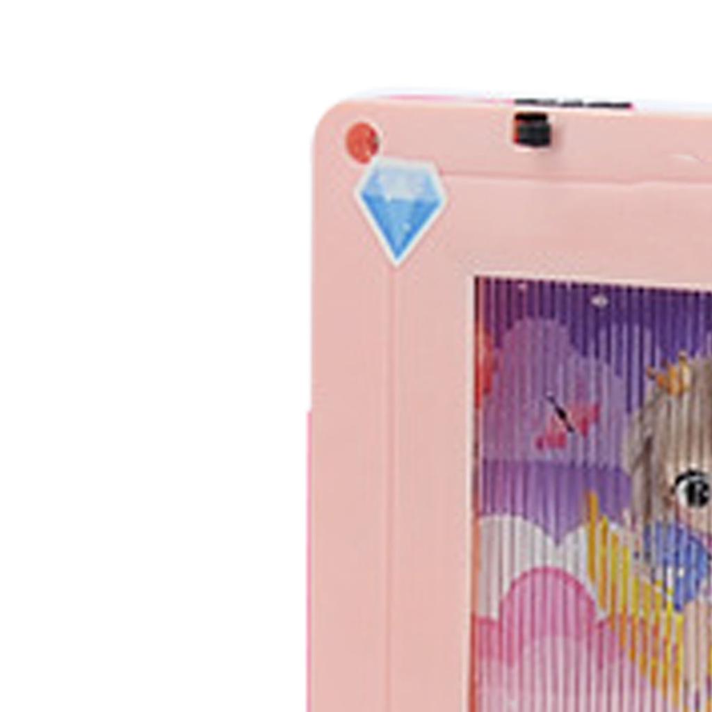 Kids Laptop Sound Music High Simulation Educational Learning Computer for Children English Pink