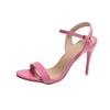 Large Size 45 Women's Sandals 2024 Summer High Heels Fashion Open Toe Sandals Buckle Party Shoes Sexy Thin Heels Wedding Shoes