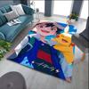 Cute Pokémon print home rug, anime style, cartoon welcome mat, a great gift for family and friends.