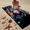 Monkey Gamer Adventure Beach Towel, Super Soft Microfiber, Gift for Her/Him, Birthday, for Pool, Beach, Travel, Home Decor Fan gifts