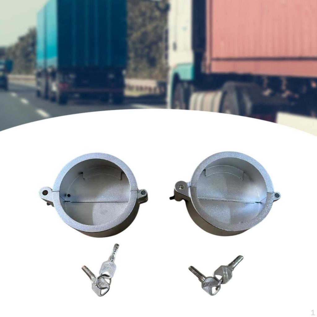 Semi Truck Locking Fuel Cap Cover ,with 4 Keys , Professional High Performance Repair Parts Replaces