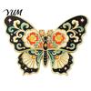 Durable Metal Badge Chinese Style Paper Kite Brooch, Enamel Butterfly Goldfish Swallow Brooch Badge, Decorative Pin for Clothing Scarves and Bags