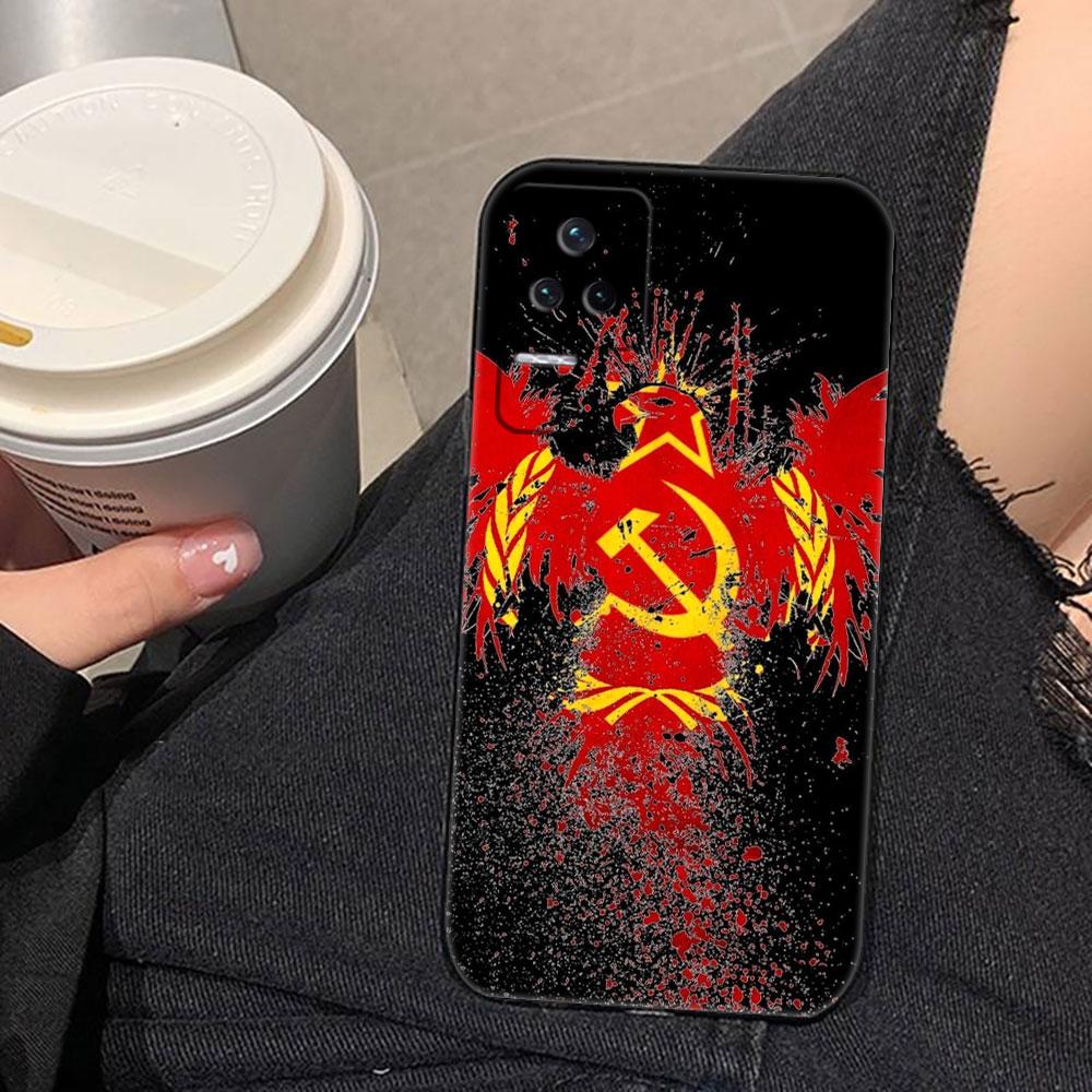 Russia Vintage Emblem Flag Phone Case For Redmi K60 K40 K30 15 15C 14C 13C 12C 12 10 10C 9T 9C 9A 9 8 8A  A1 A2 A3 Pro Plus Case