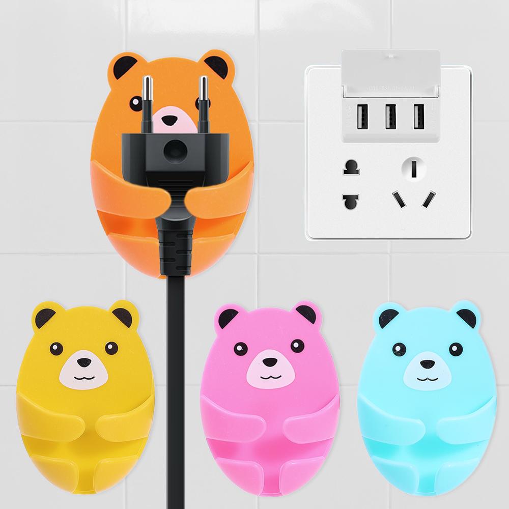 2PCS Bear Plug Storage Hook