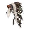 Indian Feather Headdress Hat Headband for Roles Play Burlesque Fancy Dress Party