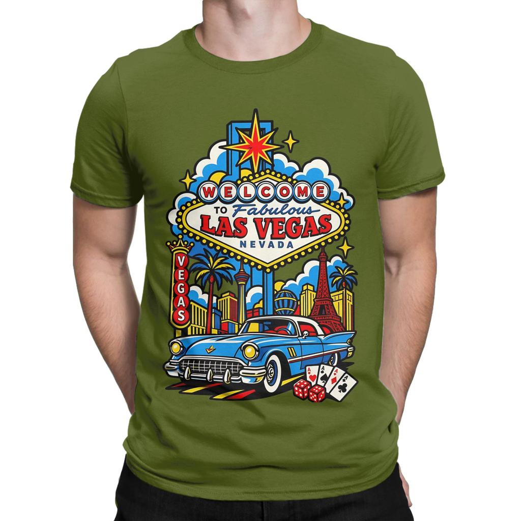 Las Vegas Classic Funny Graphic 100 Cotton Tshirt Fabulous Las Vegas Tops Tees For Unisex