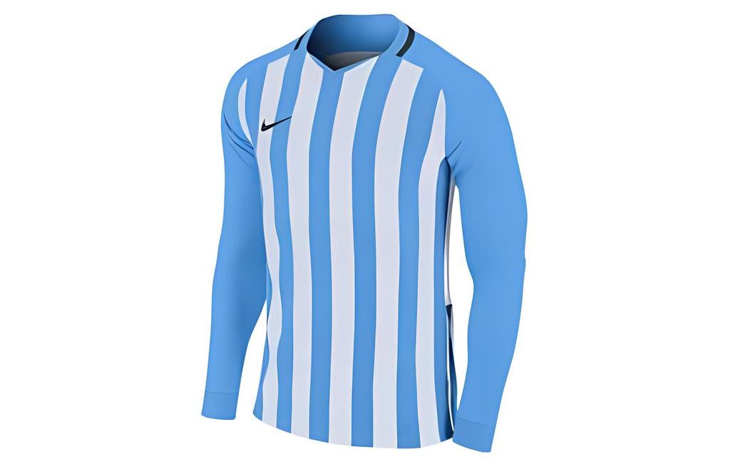 Nike T Shirts Men's Blue Crew Neck Moderate Straight Fit AO2455-412