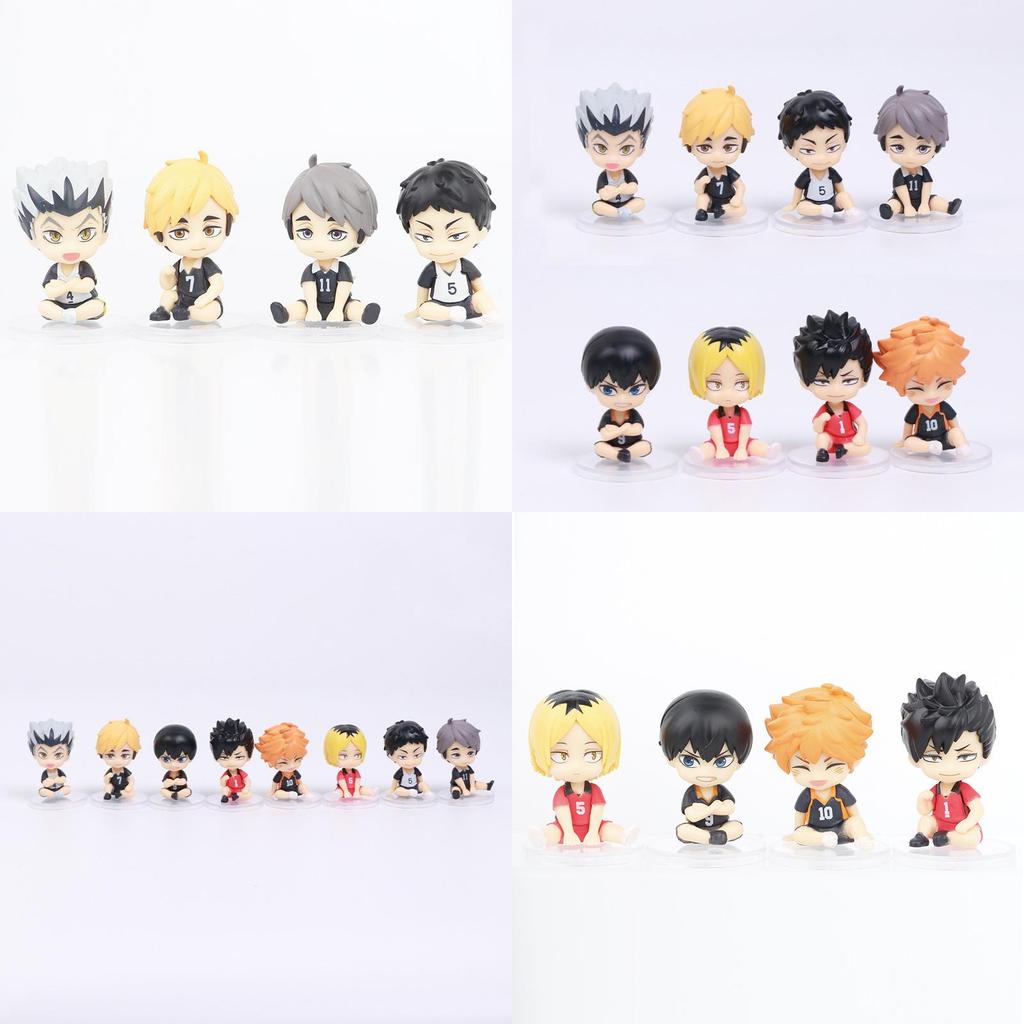 Engaging Sitting Volleyball Boy Figurines From Haikyuu Showcasing Taketora Kageyama Perfect For Display