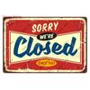 Винтажная настенная табличка Open/Closed, ретро табличка из металла для бара, Заходите, Добро пожаловать, настенный декор, для бара, клуба, плакат для мужской пещеры, WY279