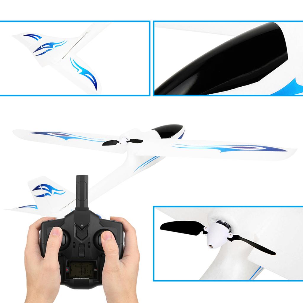 F959S 2.4G 3-канальный 6-осевой гироскоп RC самолет с фиксированным крылом самолет на радиоуправлении(синий )