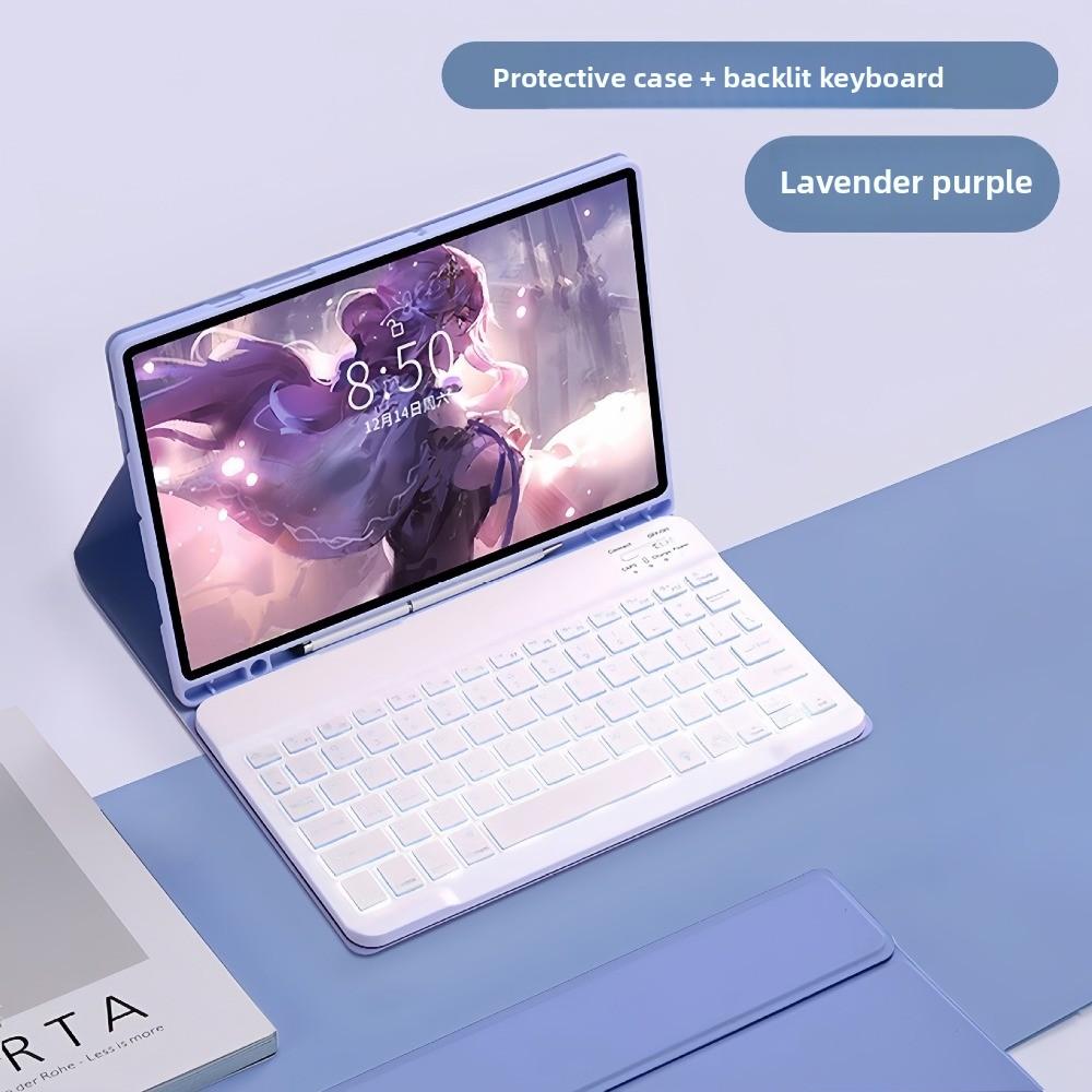 Кожаный чехол для планшета Samsung A9 Plus с магнитной клавиатурой и слотом для S Pen Совместим с S9FE