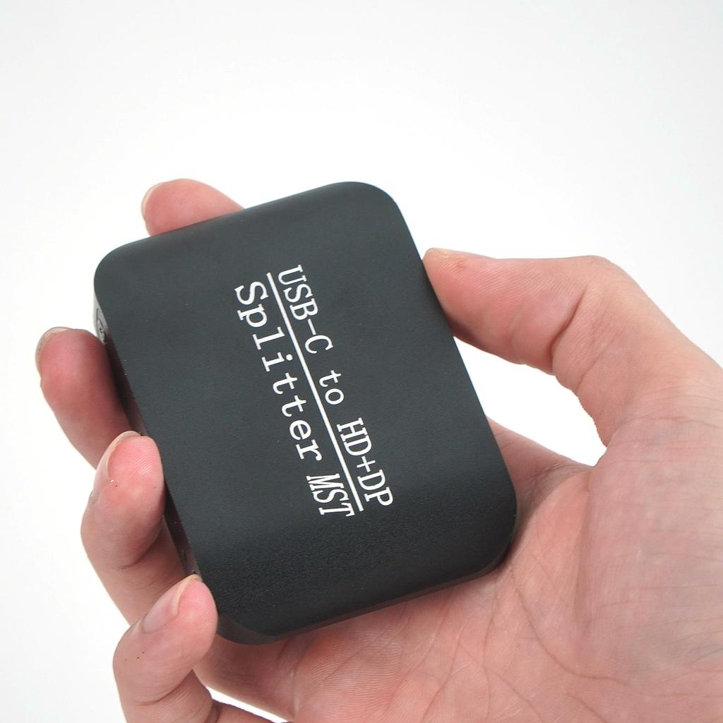 Разветвитель Type-C на HDMI+DP 1x2 для ноутбука MST Дисплей на два экрана Один вход два выхода