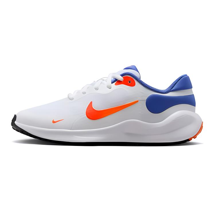 Nike REVOLUTION 7 Нескользящие Износостойкие Низкие Детские Беговые Кроссовки Белые Кроссовки FB7689-102