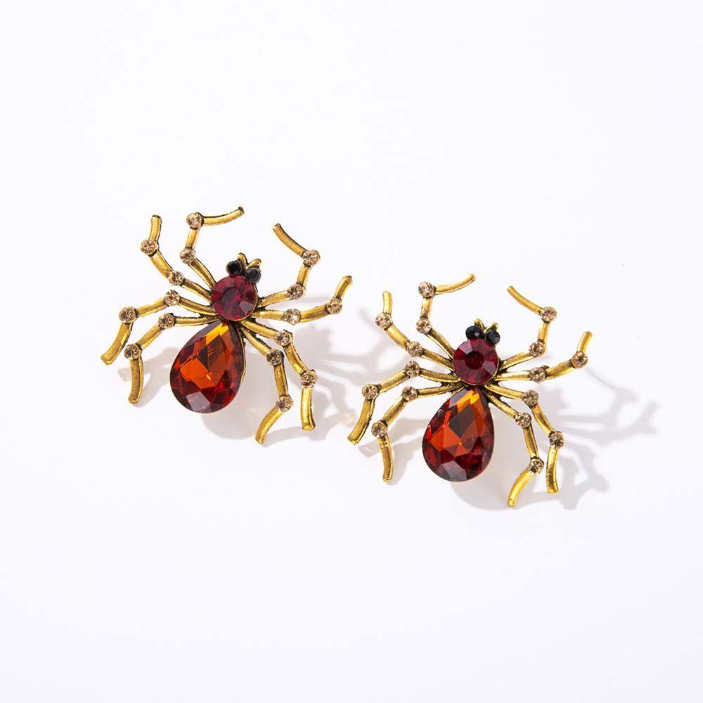 Spider Zinc Zinc Alloy Stud Earrings Party Jewelry Korean Style Dangle Earrings Women Halloween Earrings