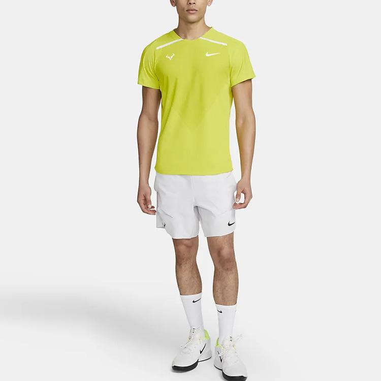 Nike Футболка с коротким рукавом и круглым вырезом с логотипом, мужская, зеленая DD8540-308