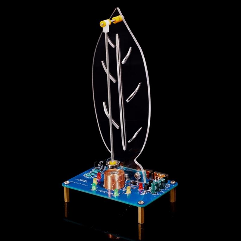 Magnetic Electromagnetic Swing Science Kit DIYer Swaying Pendulum with LED Light Electronic Oscillator Soldering Project