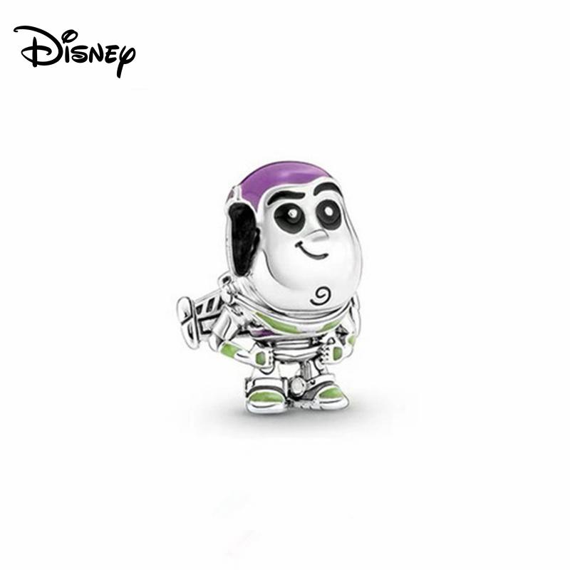 Disney 925 Silver Minnie Strawberry Bear Charms Beads Fits 3mm Original Bracelet Necklace Womens DIY Fine Jewelry Gifts