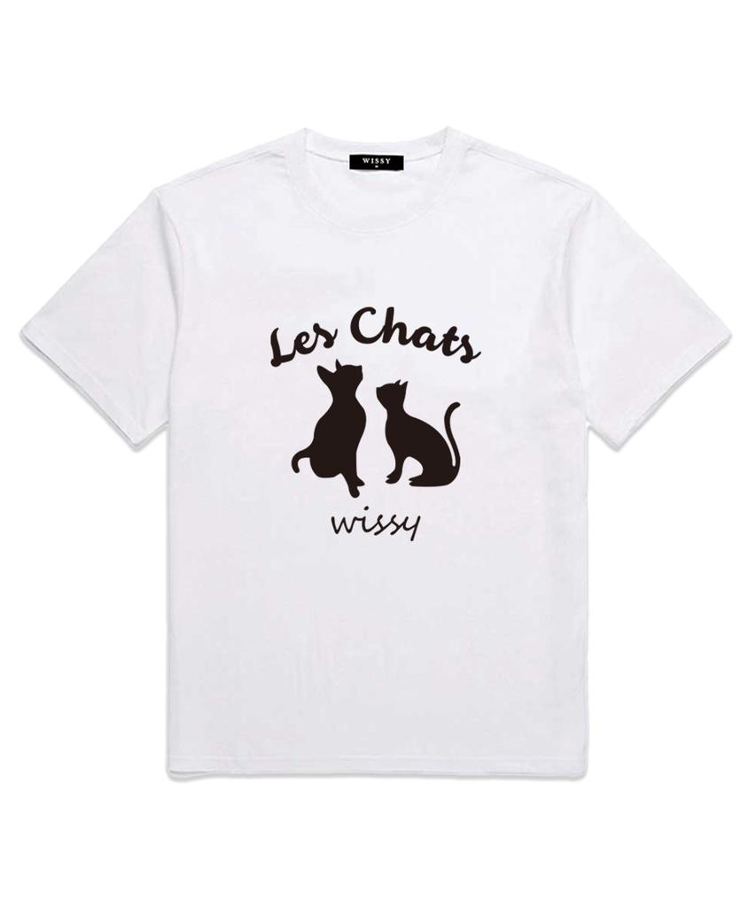 Футболка с коротким рукавом Wissi Les Chats (Ws001) белый