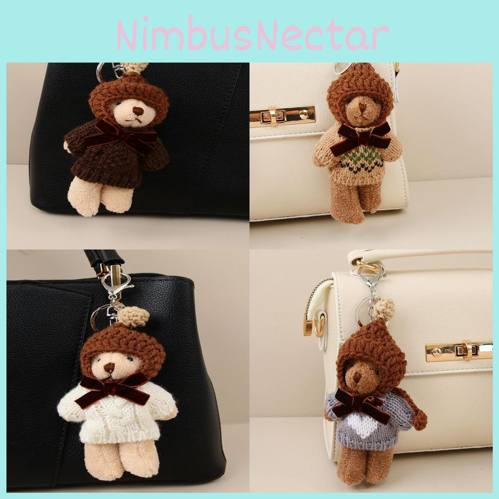 Cute Animal Bag Charm Made Of Plush Material For Kids And Teens