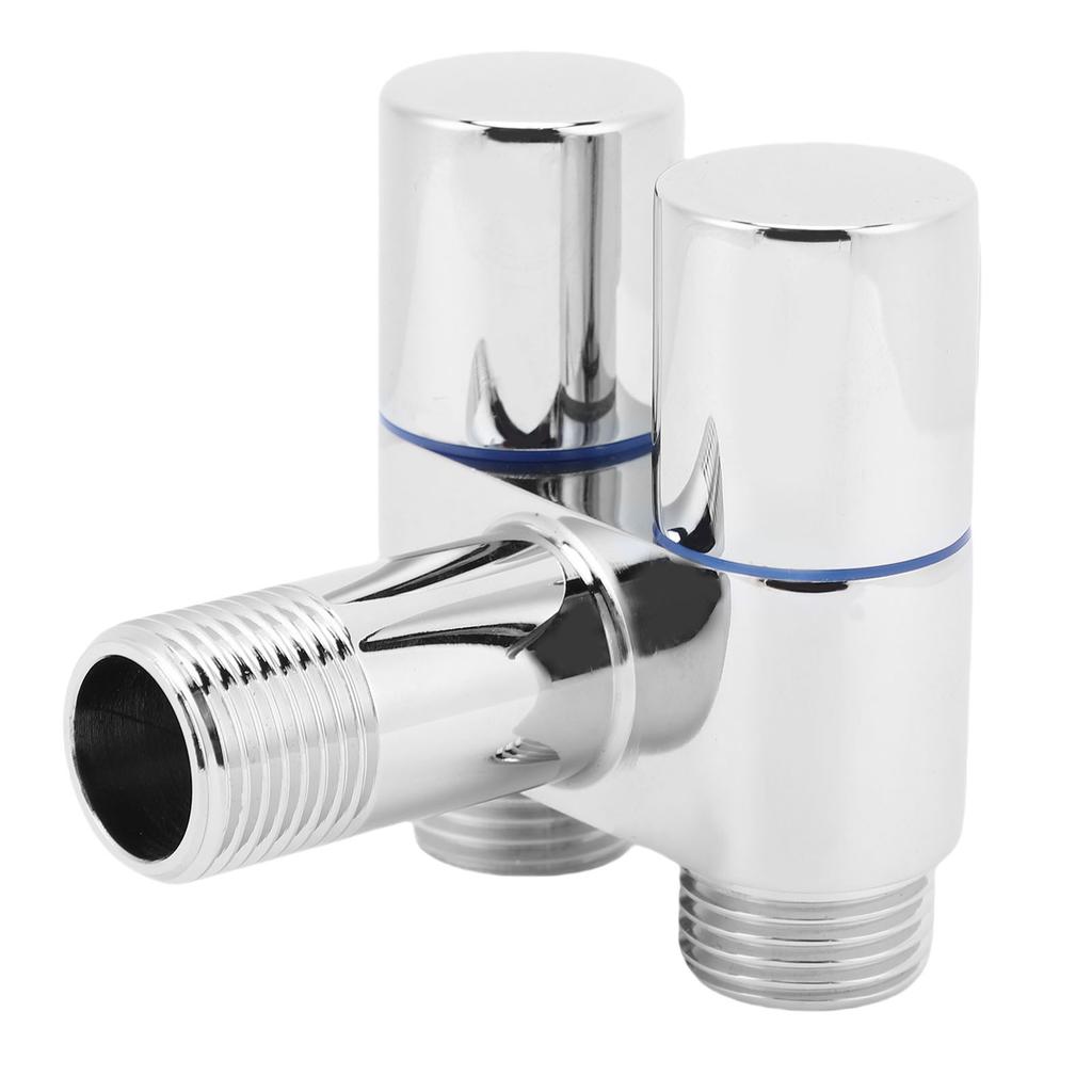 Угловой клапан 1 вход 2 выхода G1 2 Наружная резьба Двойное управление Металлический угловой клапан для ванной комнаты туалета биде балкона