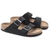 Birkenstock Тканевые повседневные удобные модные сандалии на двойной пряжке унисекс Аризона Черные 1019115