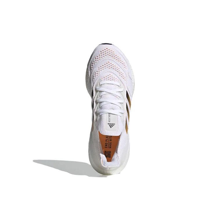 adidas UltraBoost 22 Heat.RDY White Flash Orange Мужские кроссовки Cloud-White Core-Black GZ0129