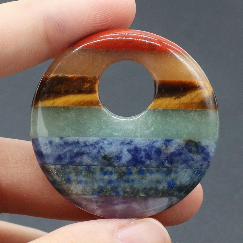 1 шт. натуральный камень 7 чакра аура целебный драгоценный камень для домашнего декора своими руками, подвесные ювелирные аксессуары поставки праздничные подарки