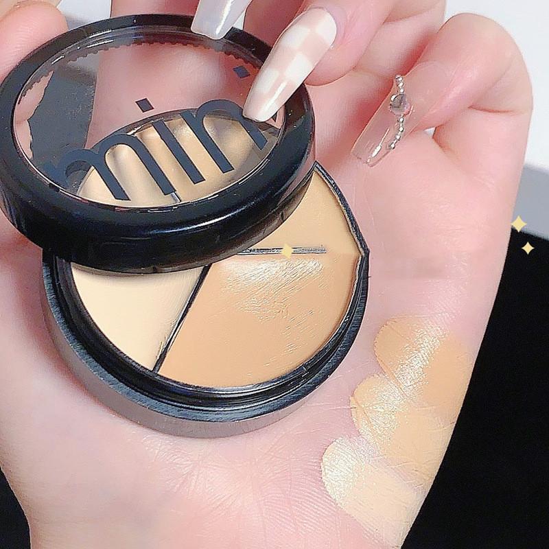 Трехцветный консилер, закрывающий пластину, чтобы скрыть пятна на лице, угри, черные круги под глазами, слезы, легкая комбинация CP