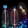 LED Light Up Glowing Bubble Maker Shook Stick Wands Outdoor Kids Toys Gifts