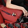 Car Armrest Mat Center Console Memory Foam Vehicle Rest Box Pads PU Leather Arm Rest Protection Cushion Storage Pocket