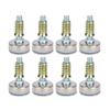 Furniture Levelers Adjustable Leveling Legs for Tables Chairs Cabinets M10 X 35mm Diameter Base with Felt Pads Pack of 8