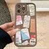 INS Тревел-лейбл Подходит для iPhone 11/12/13/14/15 Pro Apple 16 Pro Max Чехол для мобильного телефона