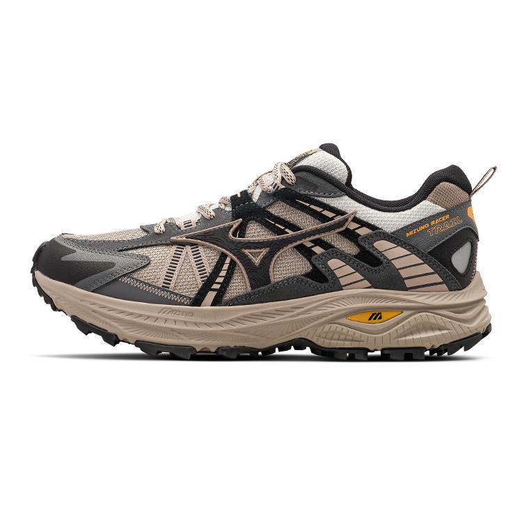 Mizuno Racer Trail Breathable Low-Top Running Shoes Unisex Running Shoes Light-Brown D1GH223808