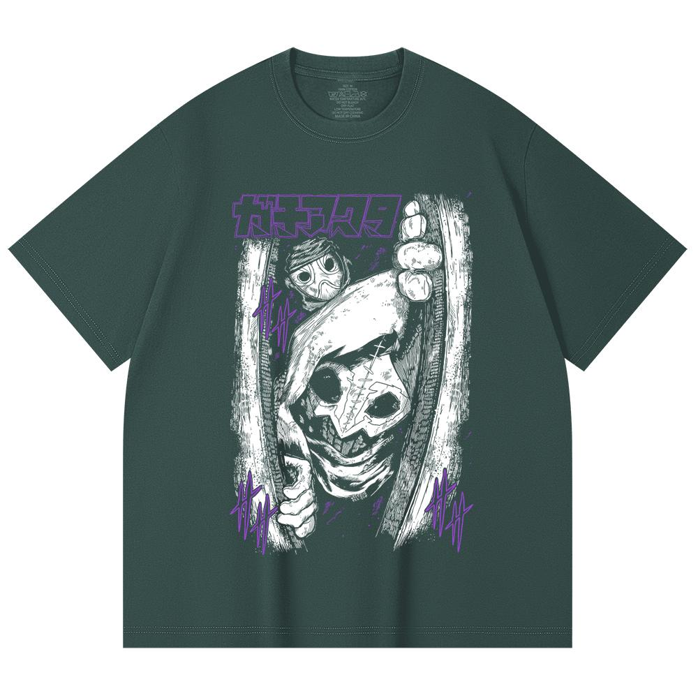 230 Gsm 100% Cotton Gachiakuta V9 Print Unisex Heavy Cotton T Shirt