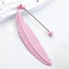 Feather Bookmarks Beadable Book Mark Metal Feather Book Page Holder for Book Lover Reader Teacher Student Gift
