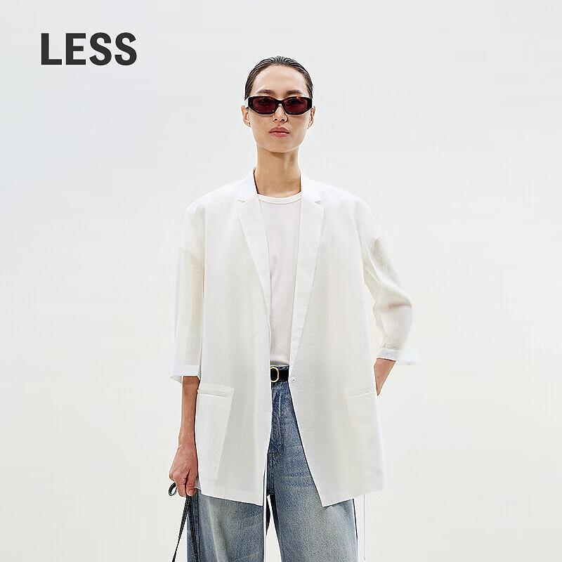 LESS 2025 Summer Loose Straight Suit Jacket