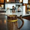 500ml Handmade Wooden Beer Mug, Mango Wood with Sheesham Finish, Barrel Style, Lightweight & Durable, for Craft Beer, Home Bar, Café, Party, Gift