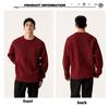 Men's High-End Round Neck Knit Sweater - Black & Red, Warm Autumn/Winter Inner Wear, In Stock with Tags