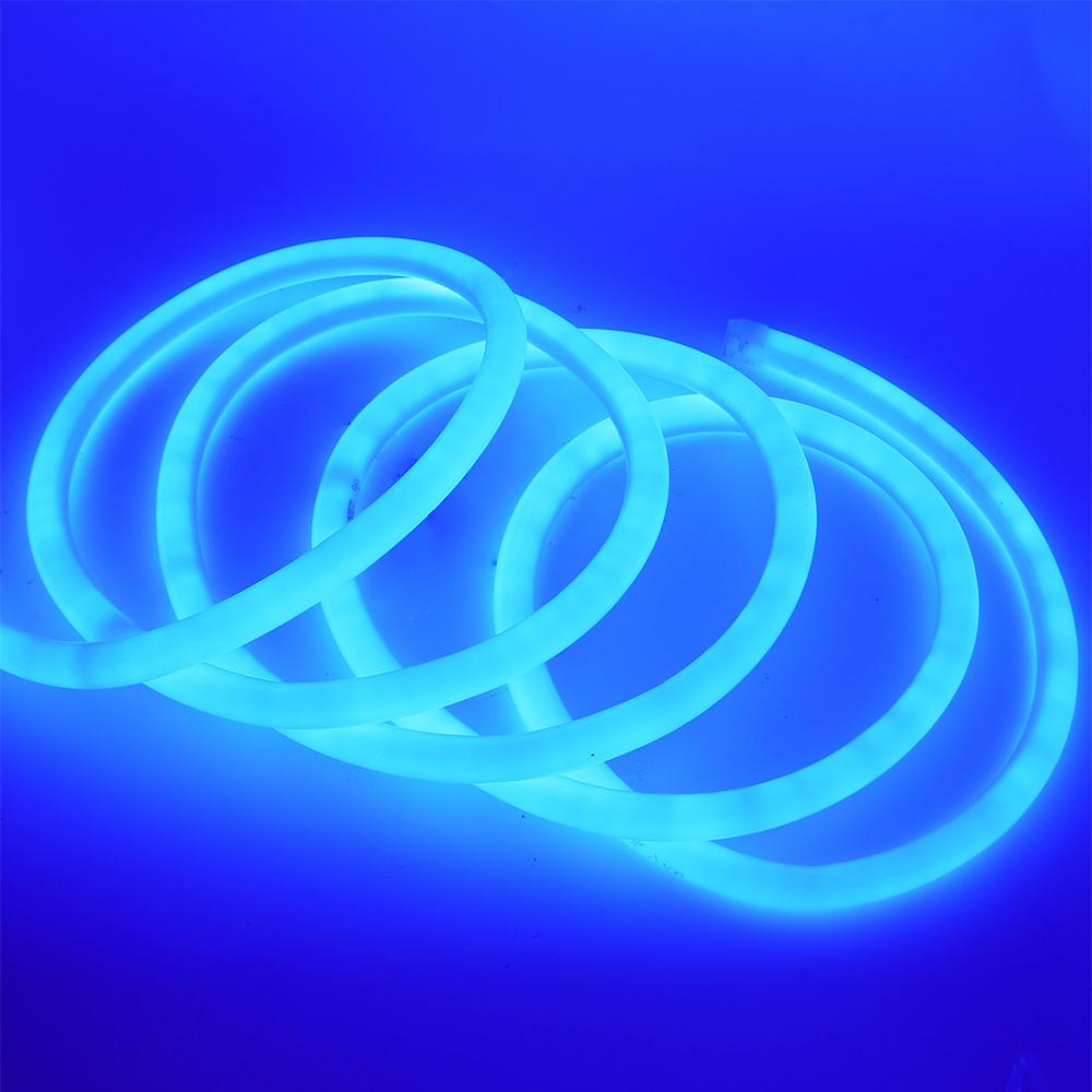 220V Neon LED Strip Light 360 Degree Round Tube Red/Green/Blue/Warm White Flexible Rope 120Leds/m Waterproof EU Power Home Decor