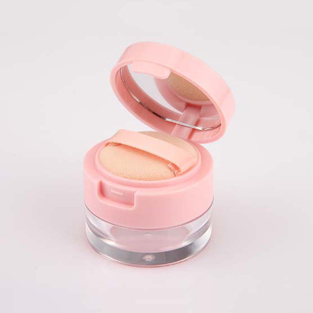with Sieve Cosmetics Container Plastic Empty Powder Case Reusable Bulk Powder Box Lady
