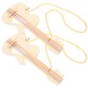 2 Pcs Baby Toys Woody Wooden Guitar Decor DIY Crafts Unfinished Music For Kids Graffiti Preschool