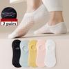 Women's Short Socks Spring and Summer Breathable Thin Mesh Hollow Boat Socks Ladies Silicone Non-slip Shallow Invisible Socks
