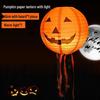 Halloween Pumpkin Lanterns: Hanging Ornaments, String Lights, Paper Lanterns, and Handheld Props for Bar and Kindergarten Decorations.