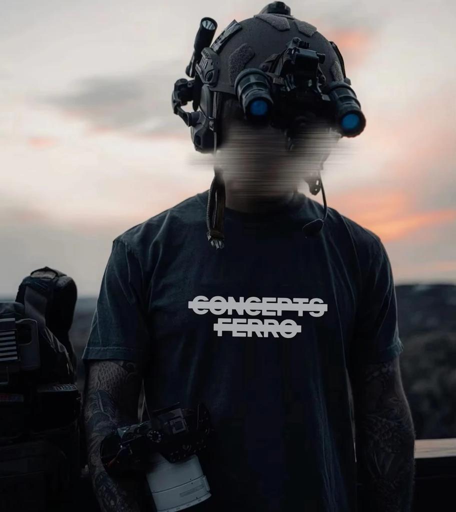 Military-style FERRO Concept Pharaoh Defense Sailor Collar Short-sleeved T-shirt Tough Guy Outfit 2025 New Summer Harajuku