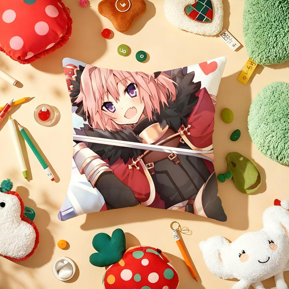 F-Fate A-Apocrypha Астольфо Аниме Наволочка Плюшевая Ткань Мягкая Двусторонняя Печать Диван Теплая Зимняя Домашний Подарок Чехол для Подушки