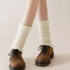 Cute Sweet Lolitas Knitted Socks Knitting Long Stockings Solid Color Leg Warmers  Autumn Winter