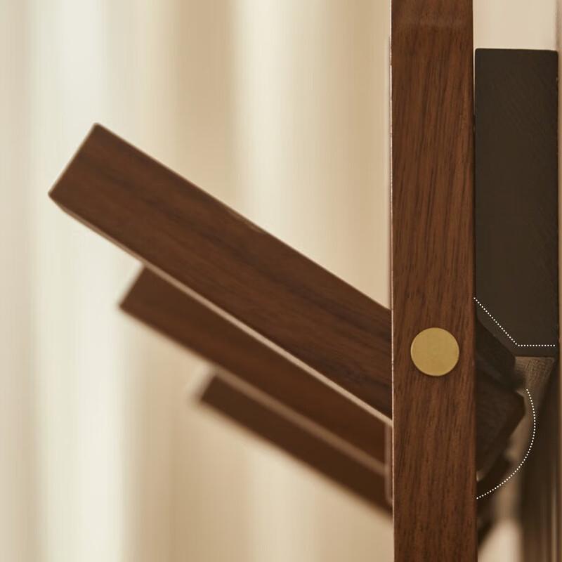 Xuanyong Black Walnut Piano Key Coat Hook