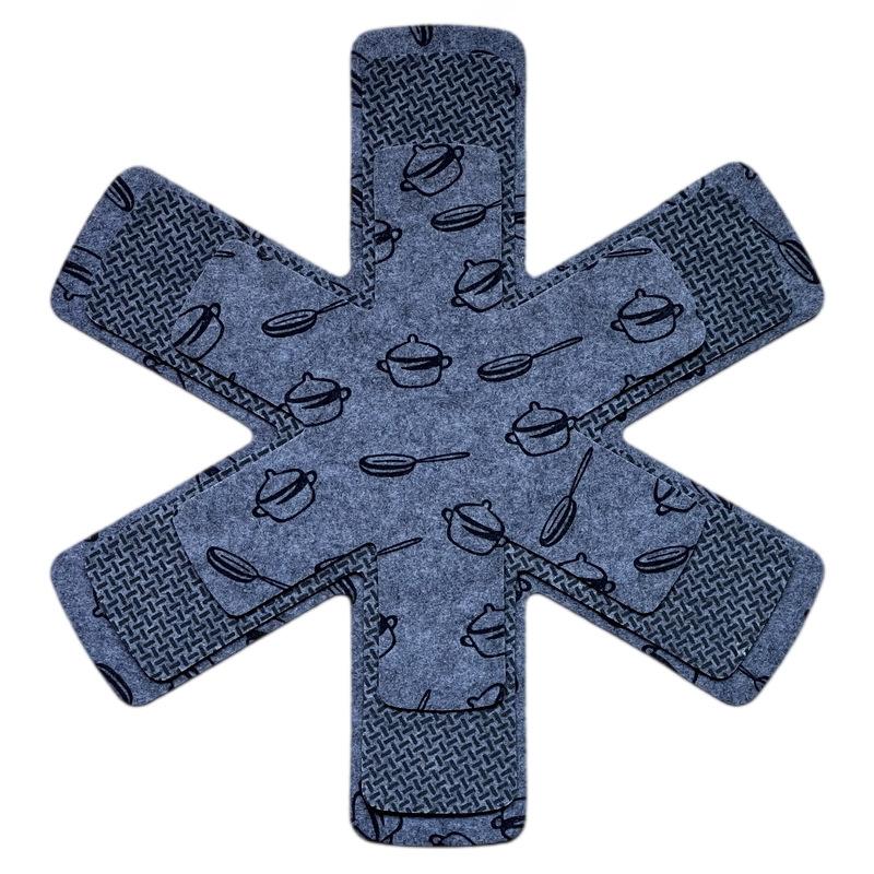 3 шт. фетровые протекторы для кастрюль, разделительные накладки, термостойкие, предотвращающие появление царапин, отдельные коврики для кухонной посуды, кухонный инструмент